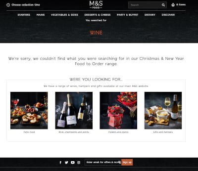 Marks and spencer's christmas food website